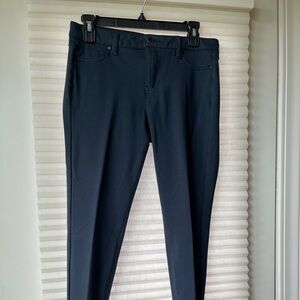 Liverpool Womens Knit Pants Sz 6 Navy Mid Rise. EUC
